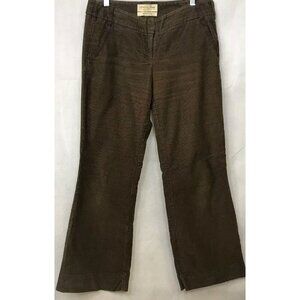 London Jean Chino Stretch Marisa Fit Corduroy Pants Brown Size 8 Short